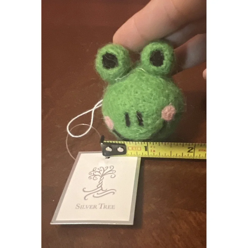 silver tree holiday felt frog‎ ball ornament Christmas Decor Home Or Office